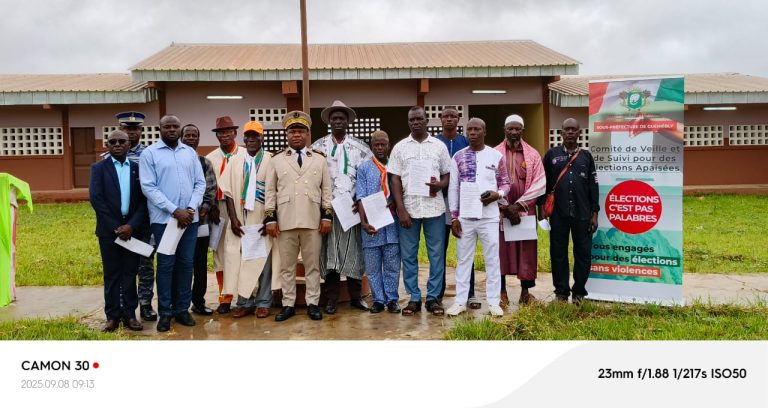 Côte d’Ivoire-AIP / Le sous-préfet de Guéhiébly appelle à la responsabilité citoyenne pour garantir des élections apaisées