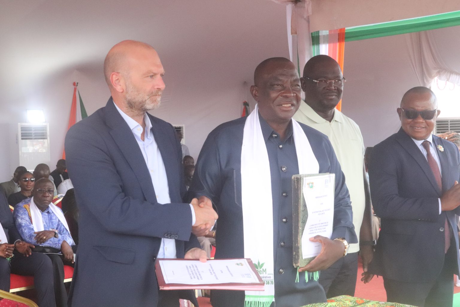 AIP/La Côte d’Ivoire signe une convention avec le groupe italien BF pour la production agricole à Tagadi