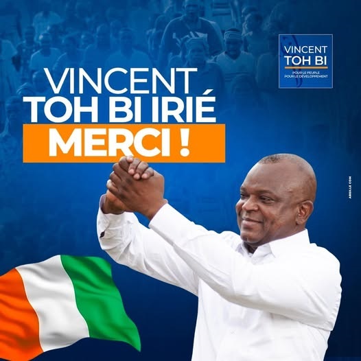 Côte d’Ivoire-AIP/ Présidentielle 2025: Vincent Toh Bi Irié remercie ses soutiens après l’irrecevabilité de sa candidature