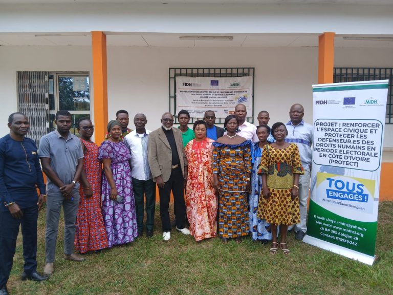 Côte d’Ivoire – AIP / Des organisations de la société civile formées sur la documentation des violations des droits humains en période électorale à Bondoukou