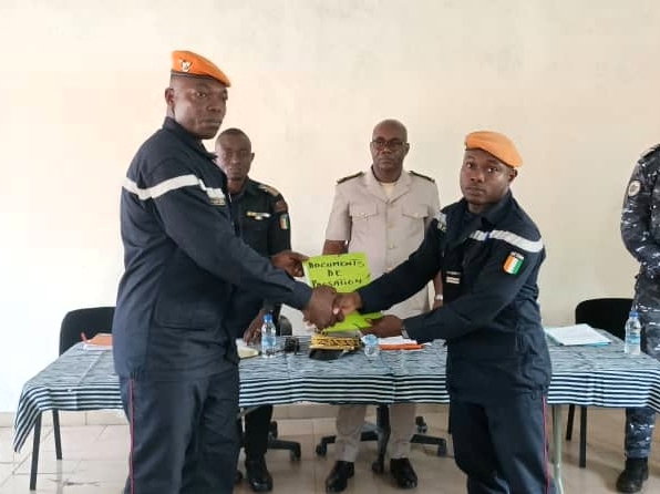 Côte d’Ivoire-AIP/Le lieutenant Kouakou Koffi prend la tête du centre de la protection civile de Bouna