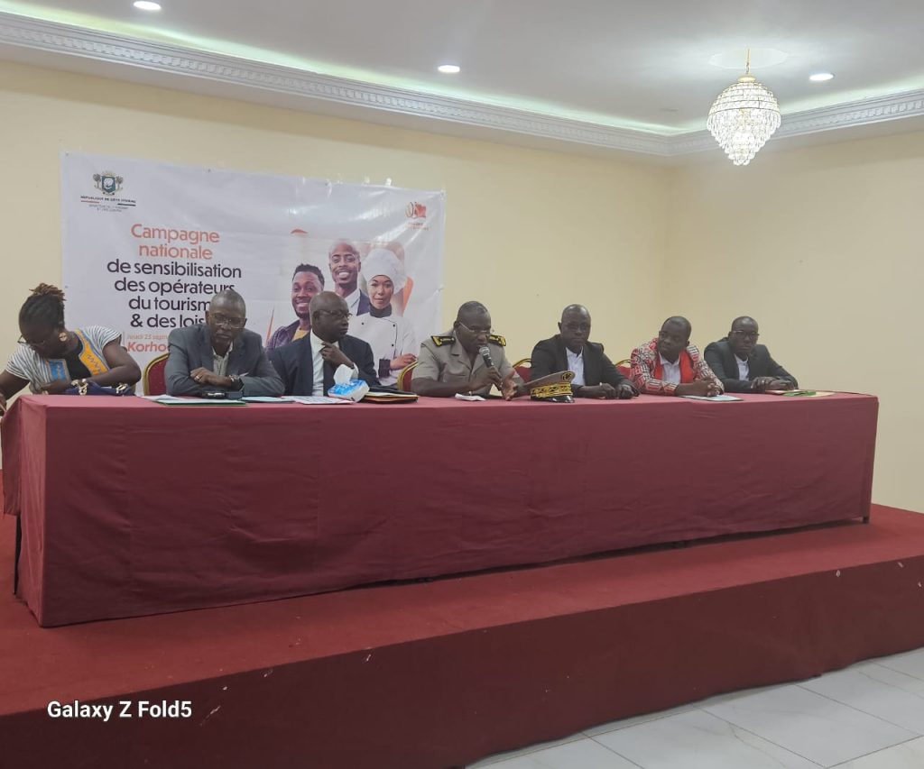 Côte d’Ivoire-AIP / Les opérateurs du secteur du tourisme et des loisirs sensibilisés sur la mise en conformité de leurs activités à Korhogo