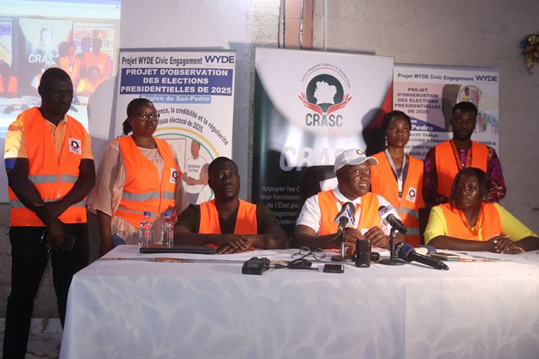 Côte d’Ivoire –AIP/ Présidentielle 2025 : La mission d’observation du CRASC-SUD dresse un bilan globalement positif du scrutin dans la région de San Pedro