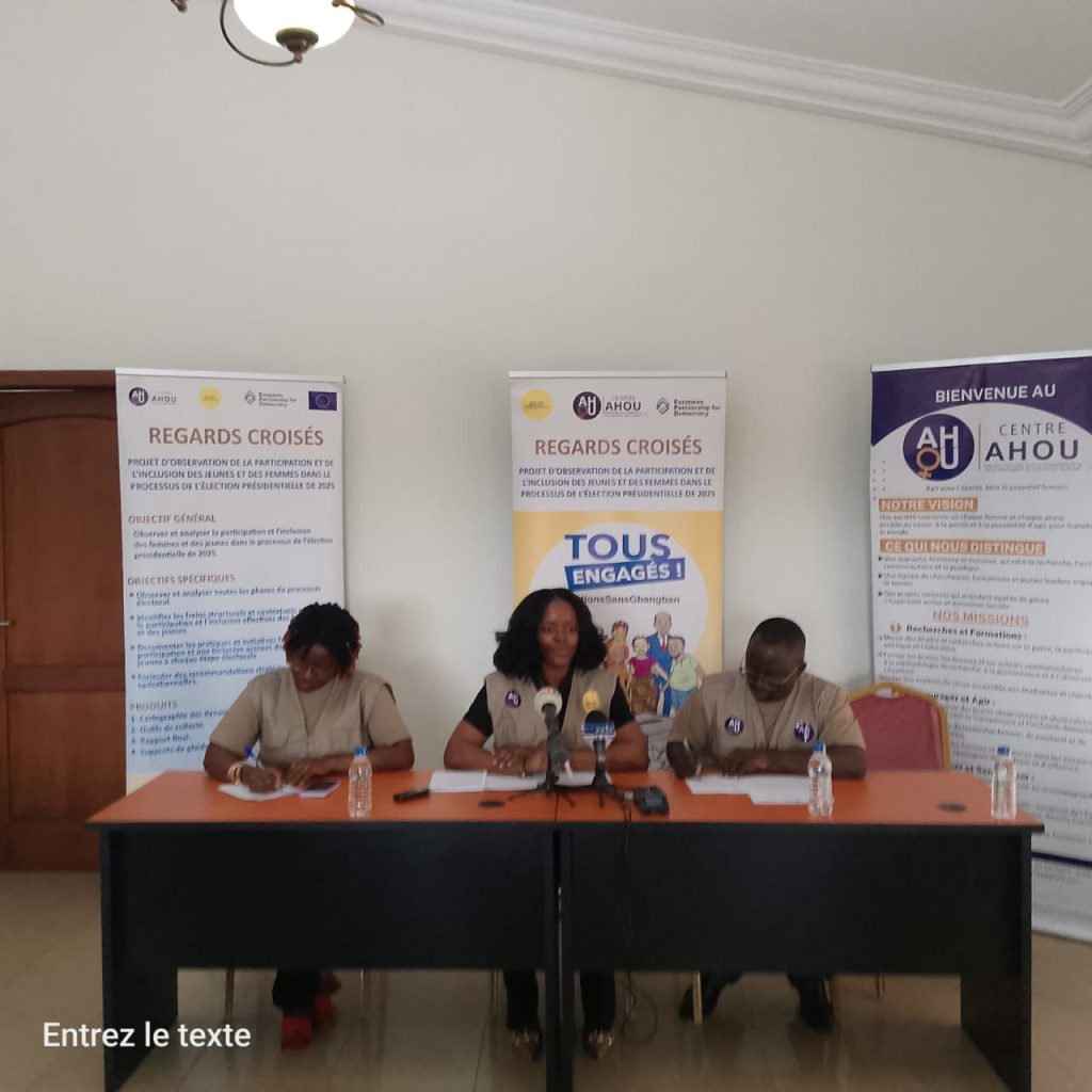Côte d’Ivoire-AIP/Processus électoral : Le centre AHOU plaide pour l’application effective de la loi sur la représentativité des femmes