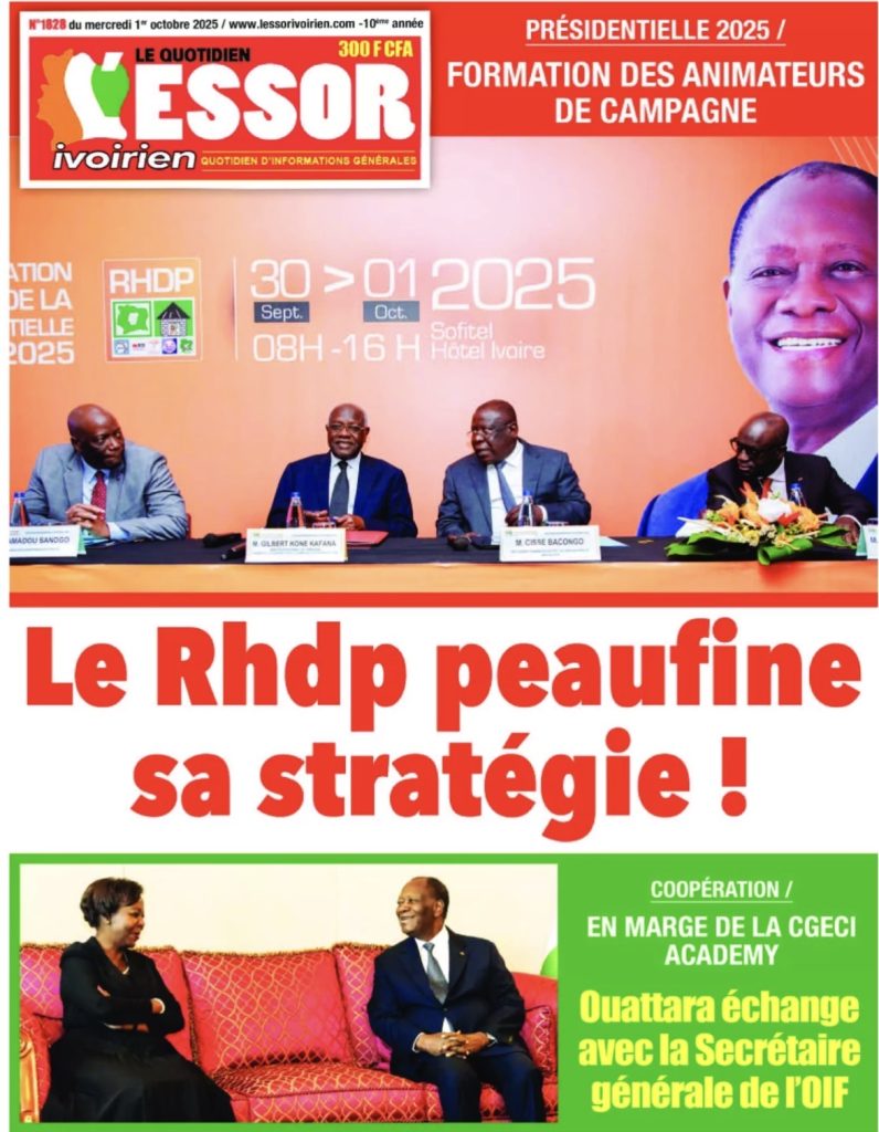 Côte d’Ivoire-AIP /Revue de presse/La présidentielle de 2025 et l’arrestation de membres du PPA-CI à la Une des journaux