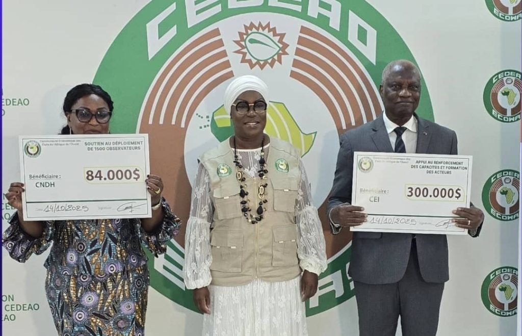 Côte d’Ivoire-AIP/ Présidentielle 2025: la CEDEAO octroie plus de 200 millions FCFA à la CEI et au CNDH pour la supervision des élections