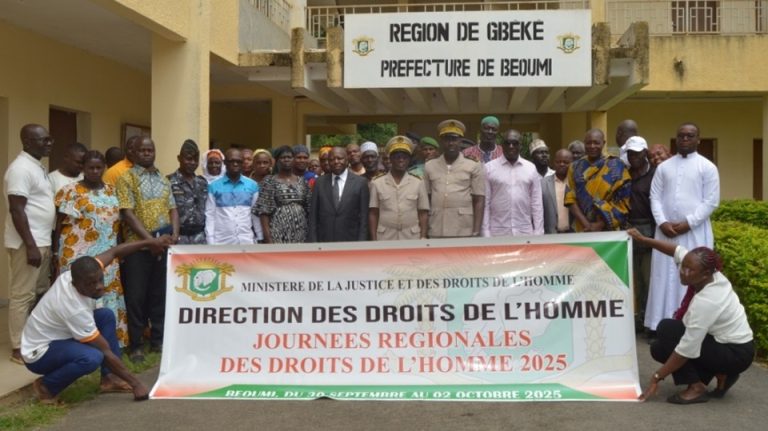 Côte d’Ivoire-AIP/ Le ministère de la Justice sensibilise les populations de Béoumi au respect des droits de l’homme