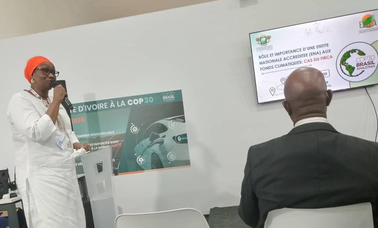 Côte d’Ivoire-AIP/Inter/ COP30: le FIRCA présente son modèle de mobilisation de la finance climatique à Belém