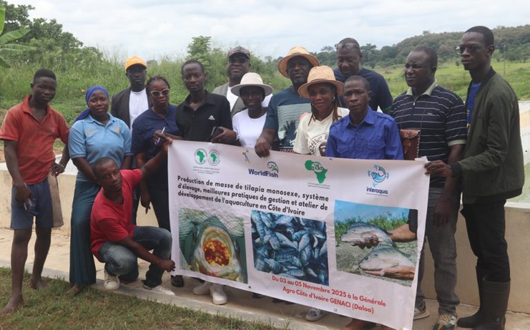 Côte d’Ivoire – AIP/ Quinze éleveurs de poisson formés à Daloa à la production de masse de tilapia mâle