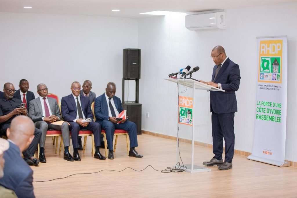 Côte d’Ivoire-AIP / Le RHDP annonce une célébration de la victoire de son candidat à la présidentielle (Porte-parole)