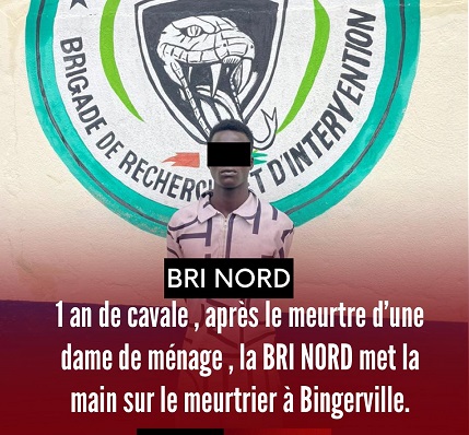 Côte d’Ivoire-AIP / Le présumé auteur du meurtre d’une femme de ménage arrêté après plus d’un an de fuite à Bingerville