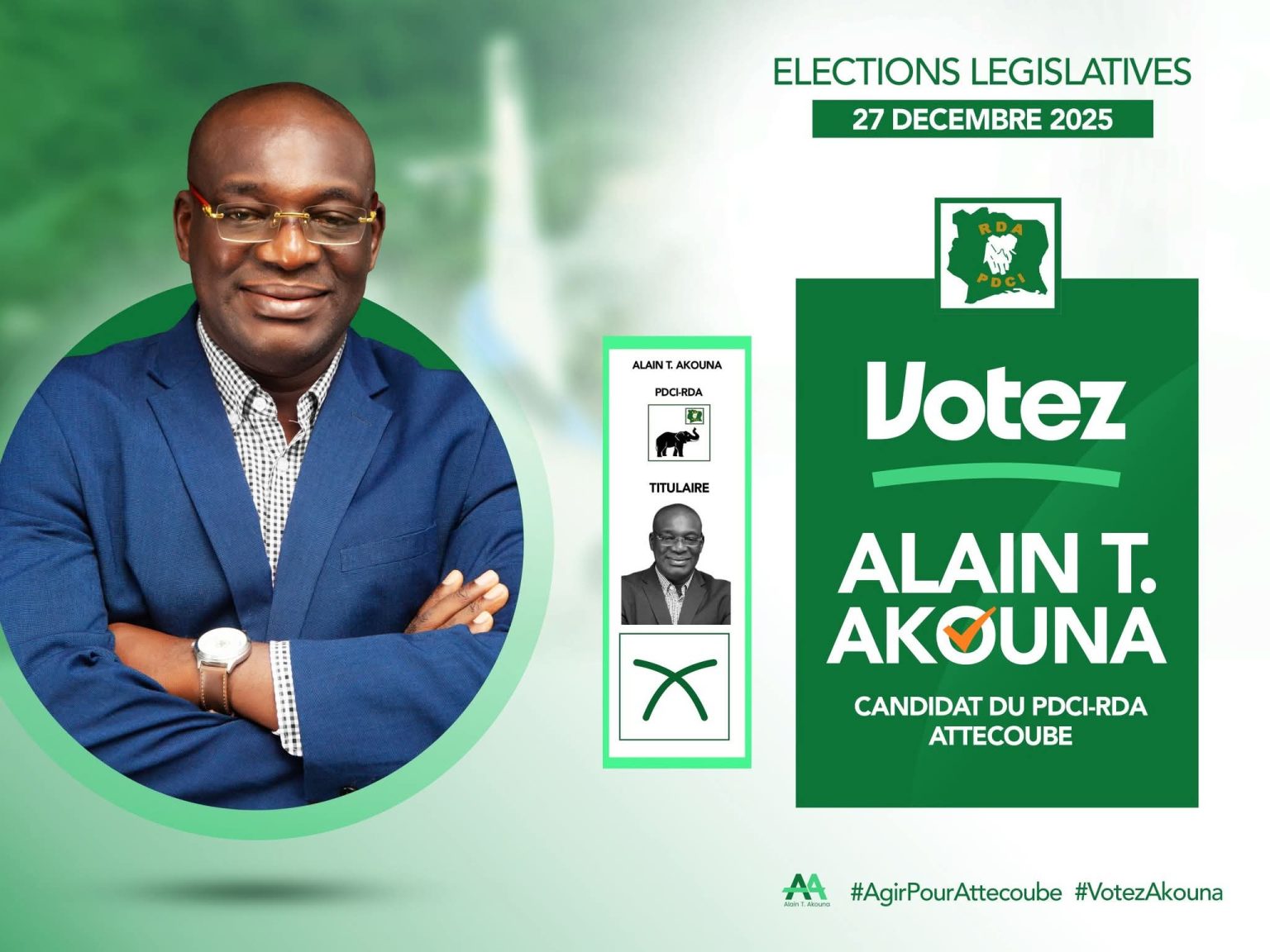 Côte d’Ivoire–AIP/ Législatives 2025 : le PDCI-RDA invite les électeurs d’Attécoubé à voter pour une gestion responsable et équitable