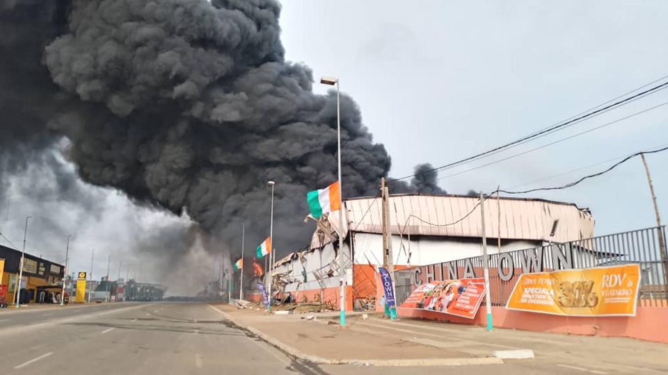 Côte d’Ivoire-AIP/ Bouaké : un incendie détruit 70 % du supermarché China Town