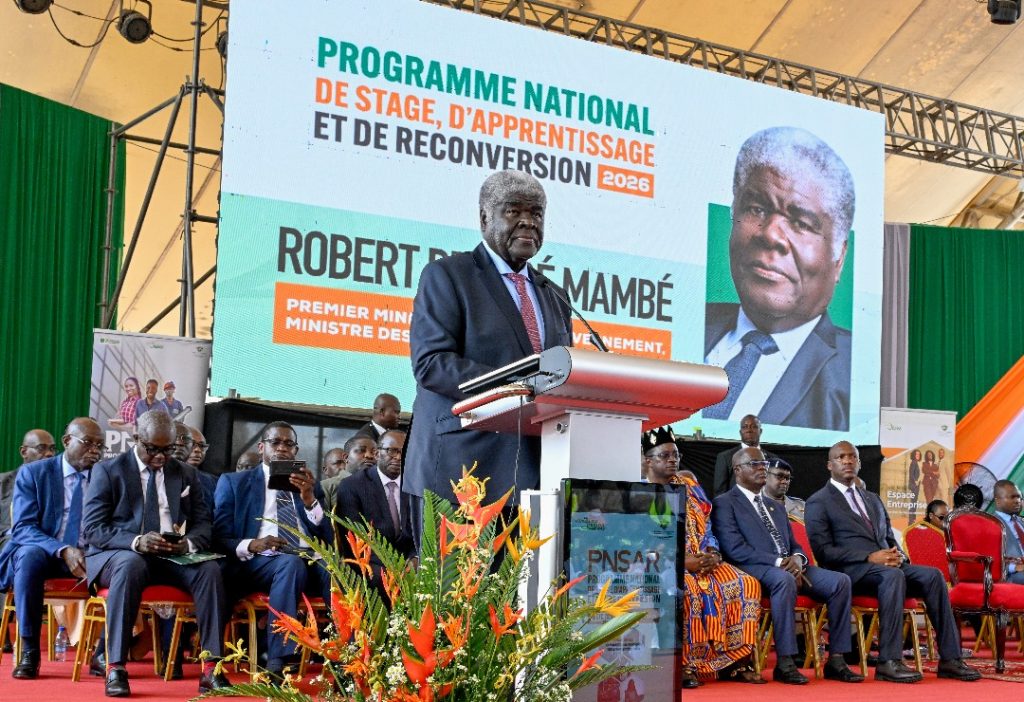 Côte d’Ivoire-AIP / Lancement du PNRSA 2026 : le Premier ministre met la jeunesse au cœur de l’insertion professionnelle