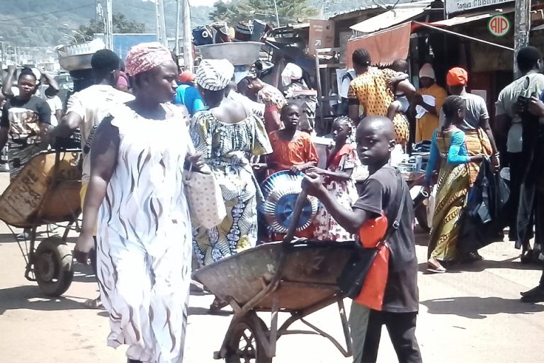 Côte d’Ivoire-AIP/ Marché de Man : quand des élèves troquent les bancs pour des brouettes (Reportage)