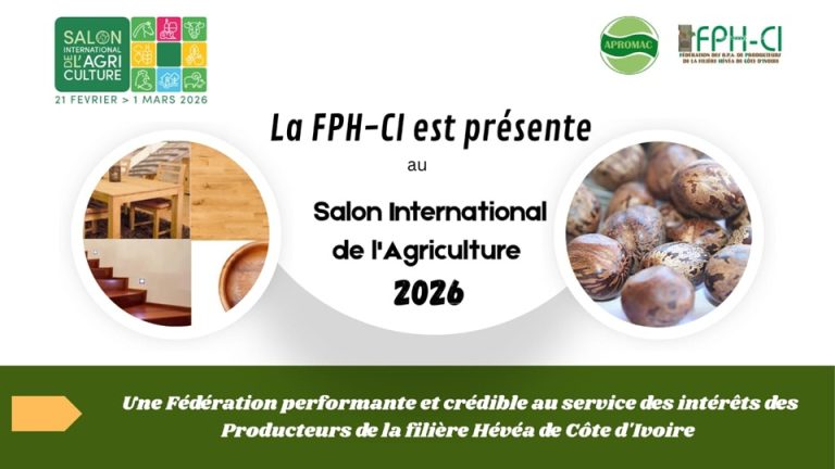 Côte d’Ivoire-AIP/Inter/ SIA 2026: la FPH-CI va mettre en avant le potentiel du bois et de la graine d’hévéa (Avant-papier)