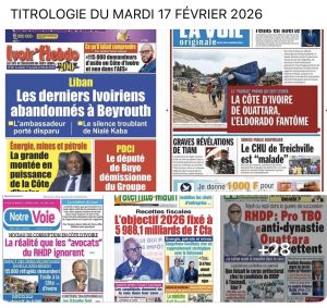 Côte d’Ivoire-AIP/Revue de presse: la question de l’endettement, le mondial 2026 et divers sujets dominent l’actualité