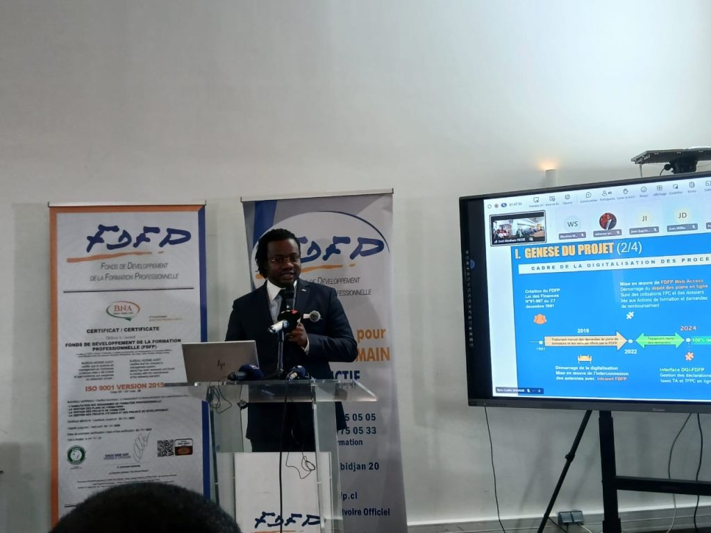 Côte d’Ivoire–AIP / Le FDFP lance la plateforme numérique « FDFP Connect »