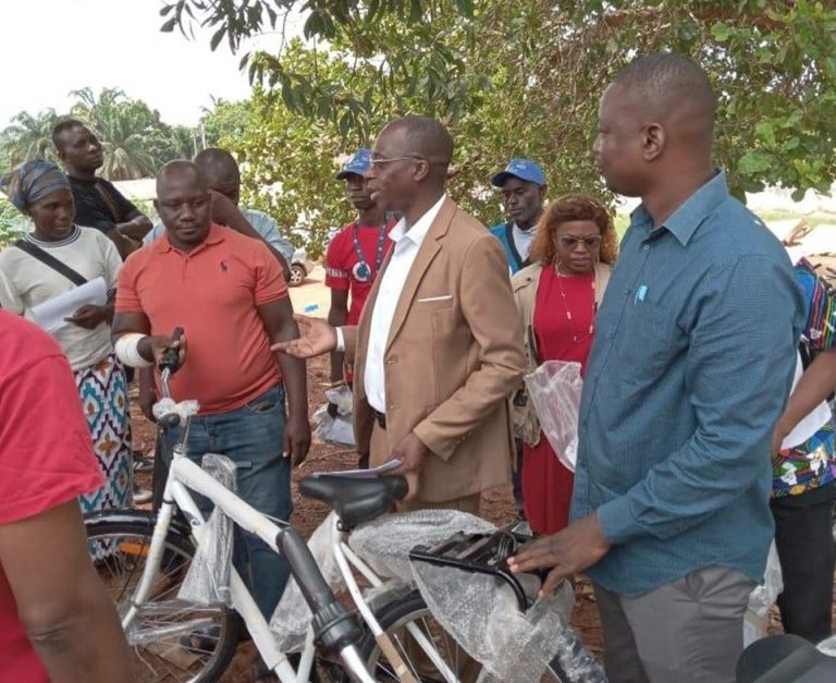 Côte d’Ivoire-AIP/ 148 agents de santé communautaire équipés de vélos pour renforcer l’accès aux soins en zones reculées à Guiglo