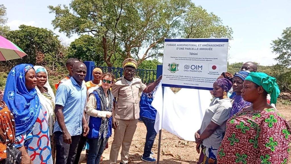 Côte d’Ivoire-AIP/ L’OIM remet un forage agro-pastoral aux femmes et aux éleveurs de Téhini