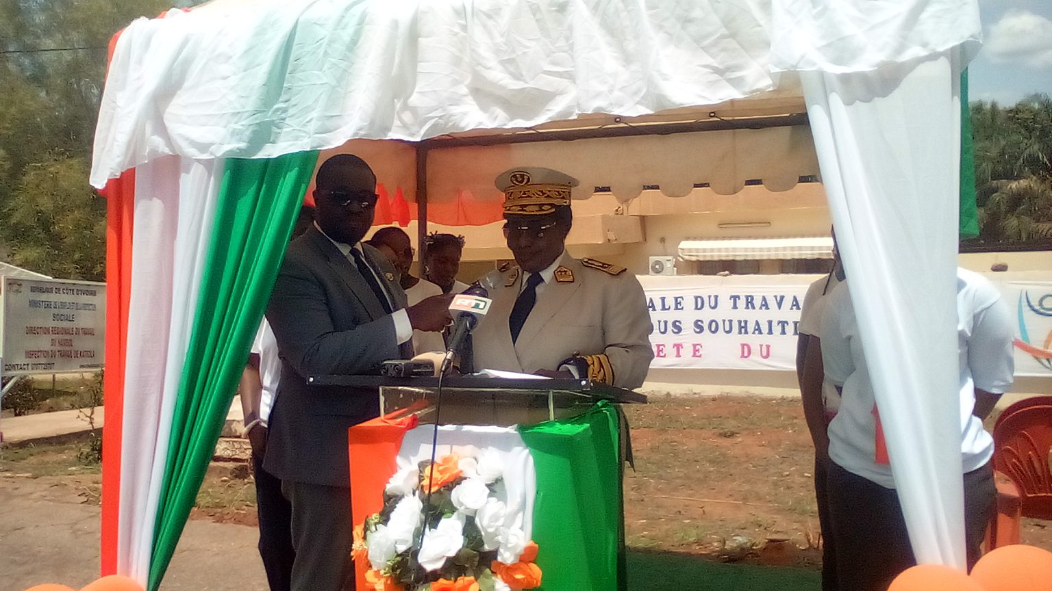 Côte d’Ivoire-AIP/ Katiola célèbre la fête du travail dans un esprit de revendications et de convivialité
