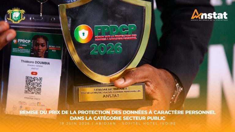 Côte d’Ivoire-AIP/ L’ANStat récompensée pour son engagement en faveur de la protection des données personnelles
