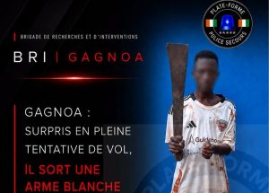  Côte d'Ivoire-AIP/ Un individu interpellé en flagrant délit de tentative de vol par la BRI Gagnoa
