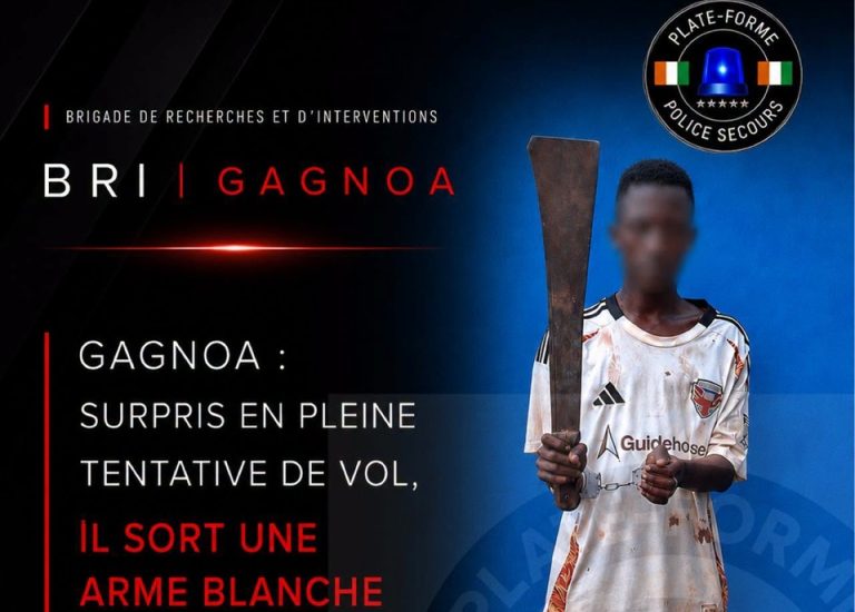 Côte d’Ivoire-AIP/ Un individu interpellé en flagrant délit de tentative de vol par la BRI Gagnoa