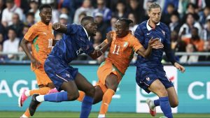 AIP/Inter/ France - Côte d’Ivoire: les Bleus ouvrent le score par Cherki avant la pause (1-0)