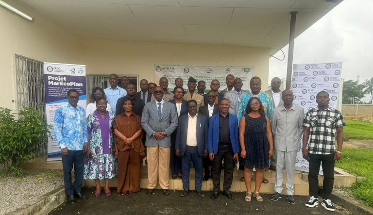 AIP/ Planification spatiale marine: la Côte d’Ivoire valide les données stratégiques du Sud-Comoé pour une gestion durable du littoral