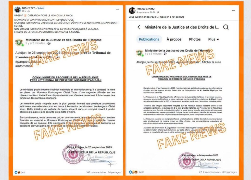 Côte d'Ivoire-AIP/ L'ANSSI met en garde contre les générateurs de fausses publications utilisés pour diffuser de fausses informations