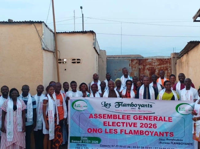 Côte d'Ivoire-AIP/L'ONG Les Flamboyants renouvelle ses instances dirigeantes et se projette vers de nouveaux défis