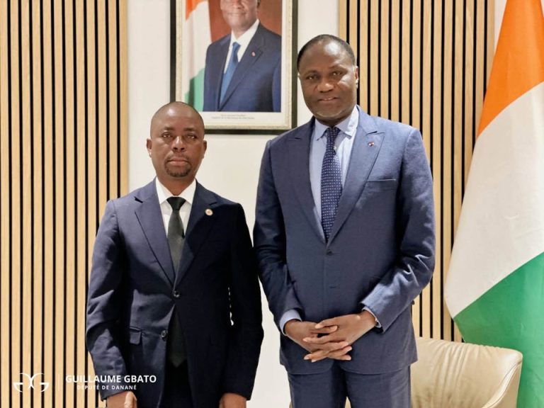 Côte d’Ivoire-AIP/ Le potentiel minier de Danané et le projet Simandou au cœur d’une audience entre Guillaume Gbato et Mamadou Sangafowa Coulibaly