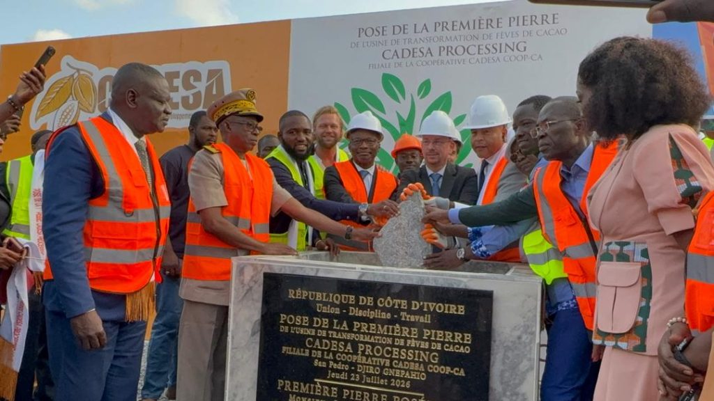Côte d’Ivoire-AIP/ San-Pédro : la future unité de transformation de cacao de la coopérative CADESA créera 360 emplois directs et indirects