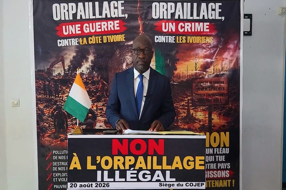 Côte d’Ivoire-AIP/ Le COJEP de Charles Blé Goudé propose la création d’un ministère dédié à la lutte contre l’orpaillage clandestin