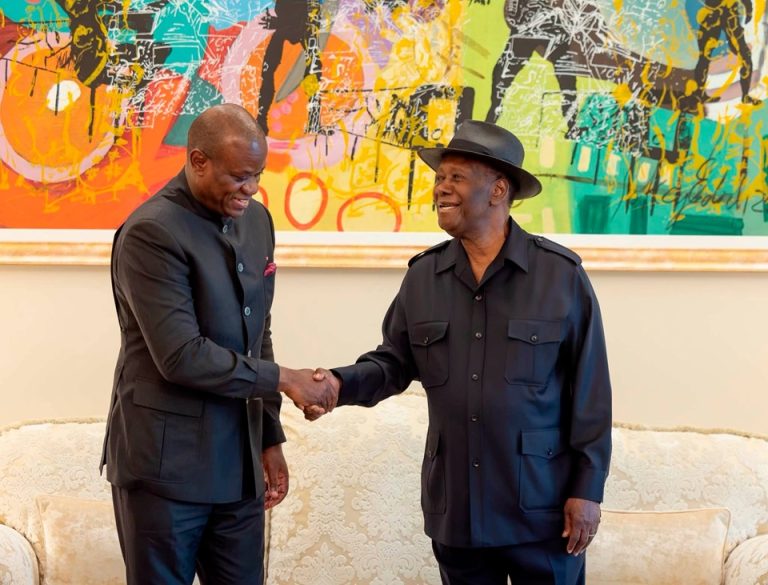 Côte d’Ivoire-AIP/ An 66: Alassane Ouattara échange avec les dirigeants gabonais et indien sur le renforcement des partenariats
