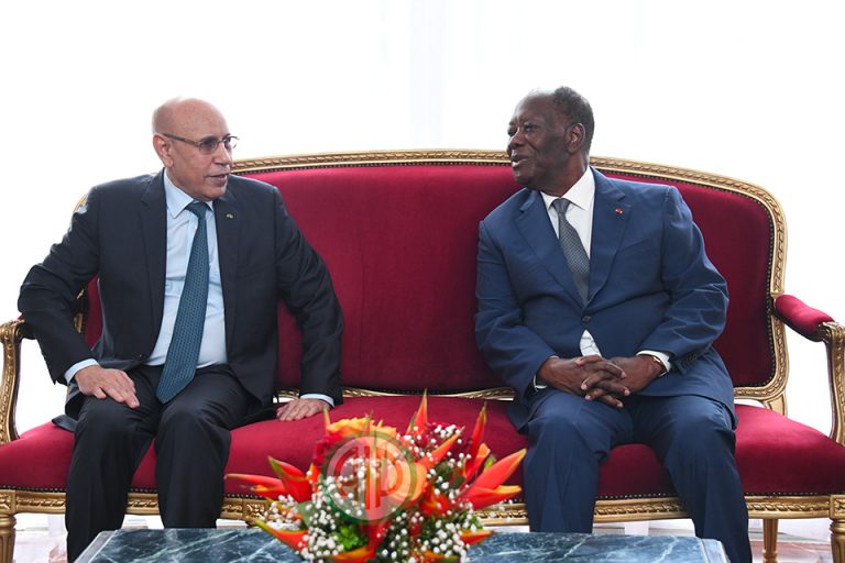 Côte d’Ivoire-AIP/Alassane Ouattara et Mohamed Ould Cheikh El Ghazouani réaffirment leur convergence de vue à Abidjan