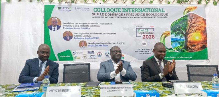 Côte d’Ivoire-AIP/ Bouaké : le LEDD-CI de l’UAO organise un colloque international sur le dommage écologique