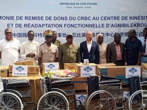 Côte d’Ivoire-AIP/L’entreprise CRBC soutient trois structures de prise en charge des personnes handicapées à Agnibilékrou