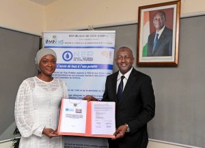 Côte d’Ivoire-AIP/ L’ONEP et la Chambre des promoteurs s’accordent pour faciliter l’accès à l’eau potable dans les programmes immobiliers