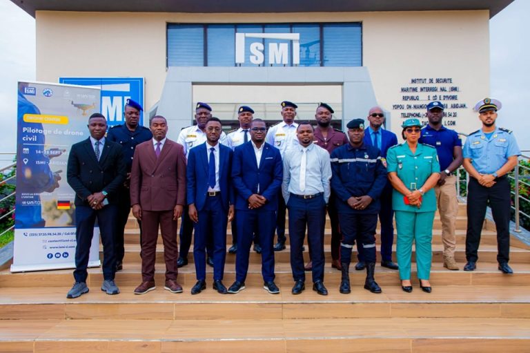 Côte d’Ivoire-AIP/ L’ISMI renforce les capacités des acteurs maritimes au télépilotage de drones à Abidjan