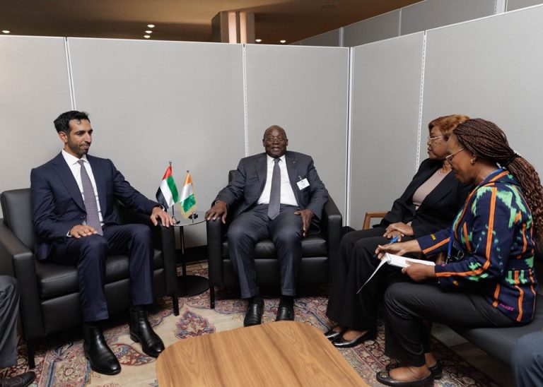 Côte d’Ivoire-AIP/Inter/ A New York, le vice-président Tiémoko Meyliet Koné échange avec un responsable émirati sur le renforcement de la coopération