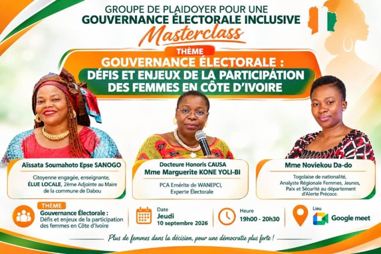 Côte d’Ivoire-AIP/ Gouvernance électorale: un plaidoyer pour une participation effective des femmes aux décisions