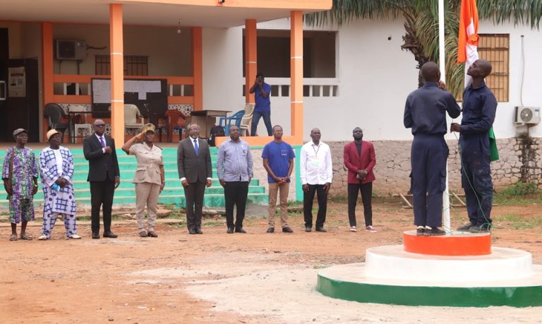 Côte d’Ivoire-AIP/Un nouveau mât pour renforcer le civisme et le respect des symboles de la République à Daloa
