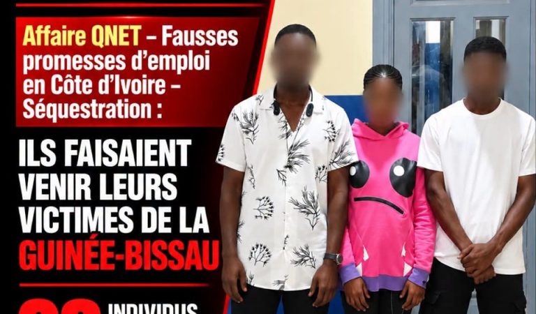 Côte d’Ivoire-AIP/ Trois individus interpellés dans une affaire présumée de fausses promesses d’emploi et de séquestration à Abobo-N’Dotré