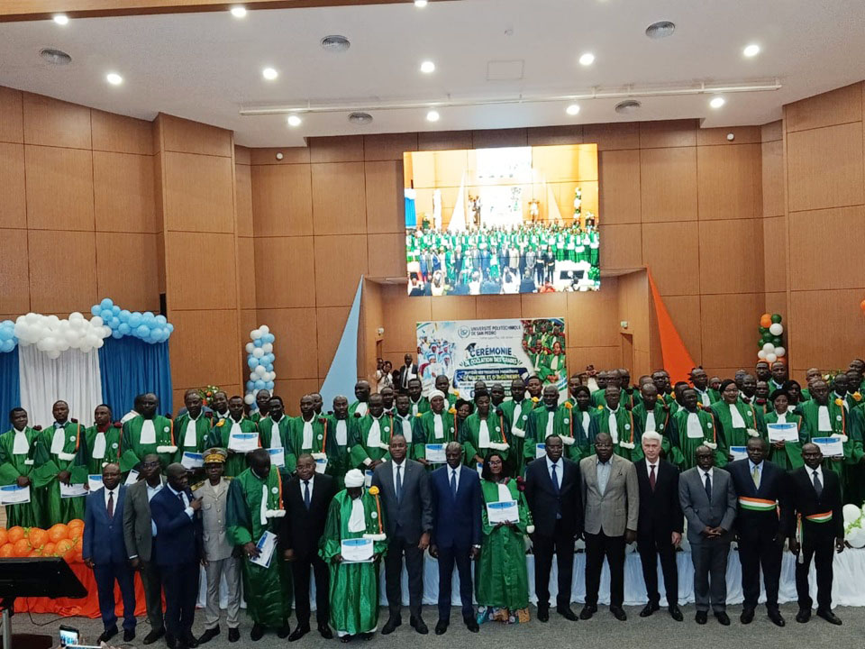 Côte d’Ivoire-AIP/ L’Université polytechnique de San Pedro célèbre ses premiers diplômés et honore 81 enseignants-chercheurs