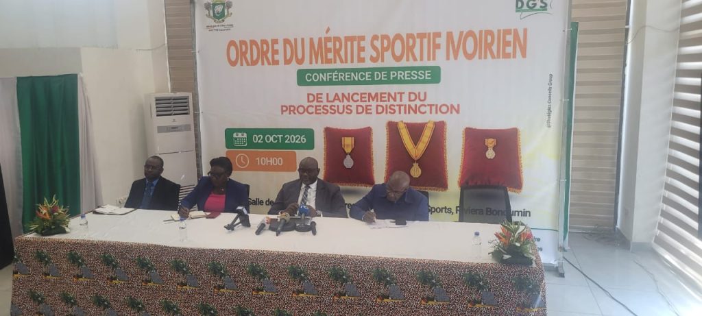 Côte d'Ivoire-AIP / Ordre du mérite sportif 2026: le ministère annonce la distinction de 65 personnalités le 20 novembre