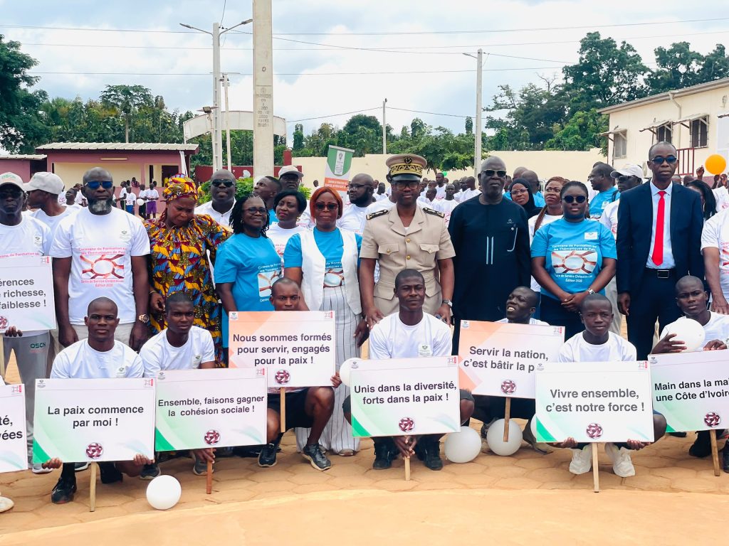Côte d’Ivoire-AIP/ Le PNCS outille les pensionnaires des centres de service civique de Bouaké pour en faire des ambassadeurs de la paix