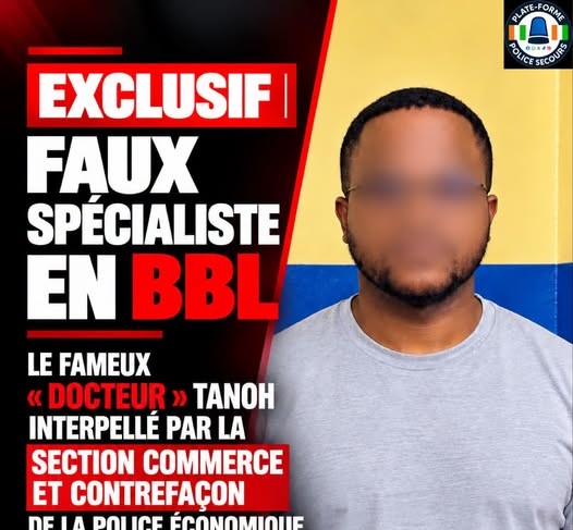 Côte d’Ivoire-AIP/ Un homme présenté comme spécialiste du BBL interpellé par la Police économique à Abidjan (Police)