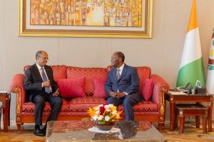 Côte d’Ivoire-AIP/ Le président de la Commission de l’UA salue l’engagement d’Alassane Ouattara pour la paix au Sahel